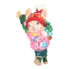 Cute Rabbit In Winter Outfit Ornament