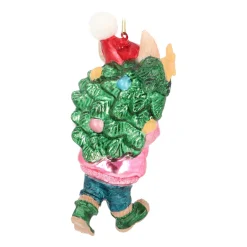 Cute Rabbit In Winter Outfit Ornament