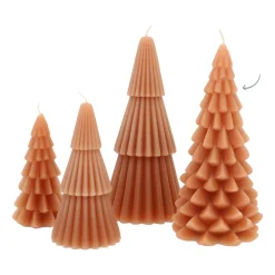 3D Ochre Christmas Tree Candle