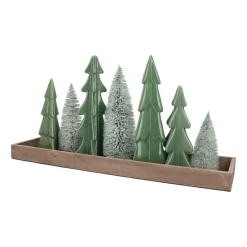 3D Porcelain Christmas Tree | Cottage Green | 28 Cm