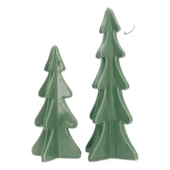 3D Porcelain Christmas Tree | Cottage Green | 28 Cm