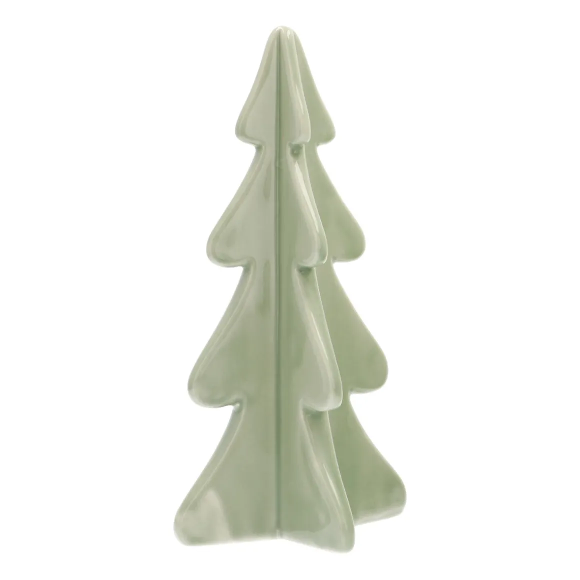 3D Porcelain Christmas Tree | Mintgreen | 21 Cm
