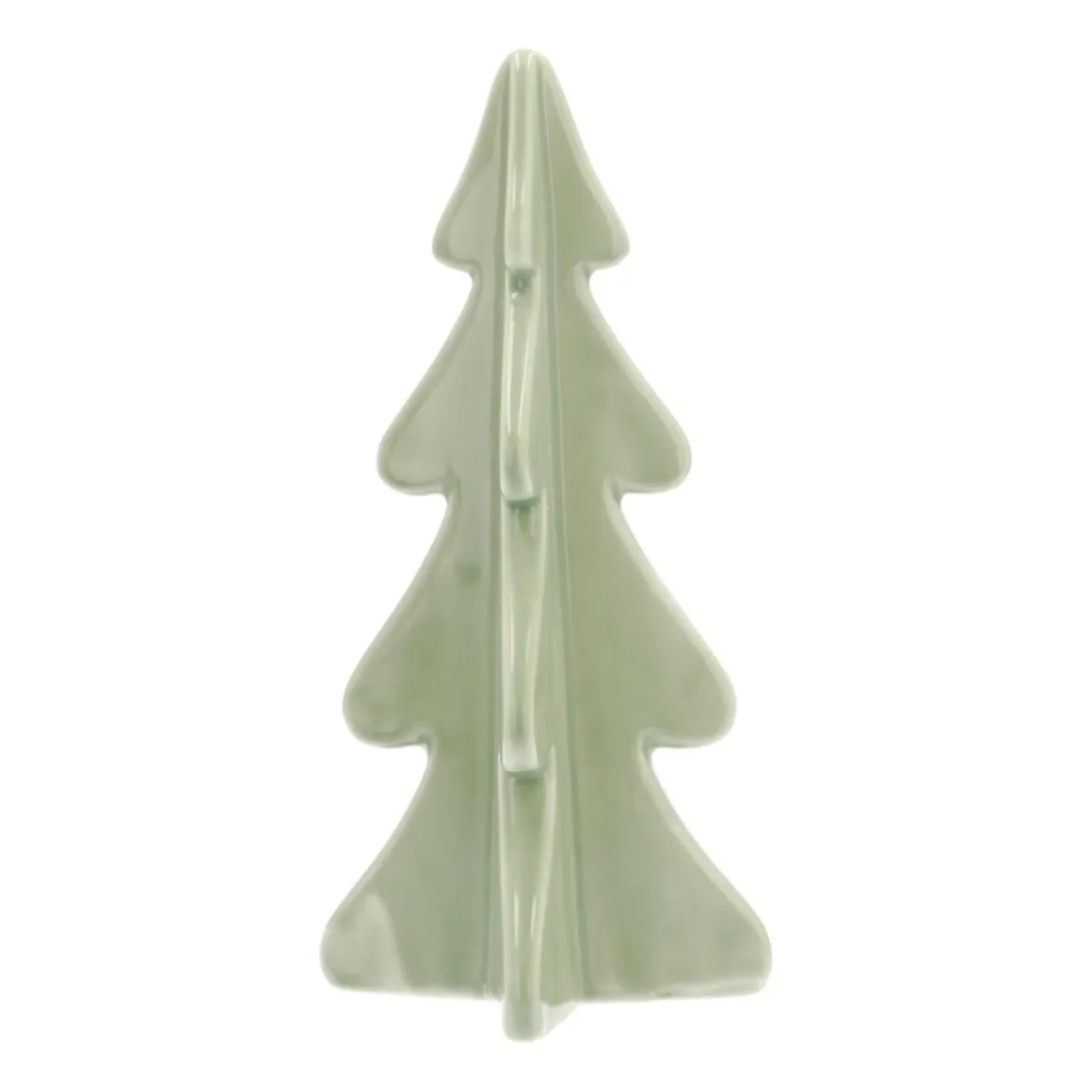 3D Porcelain Christmas Tree | Mintgreen | 21 Cm