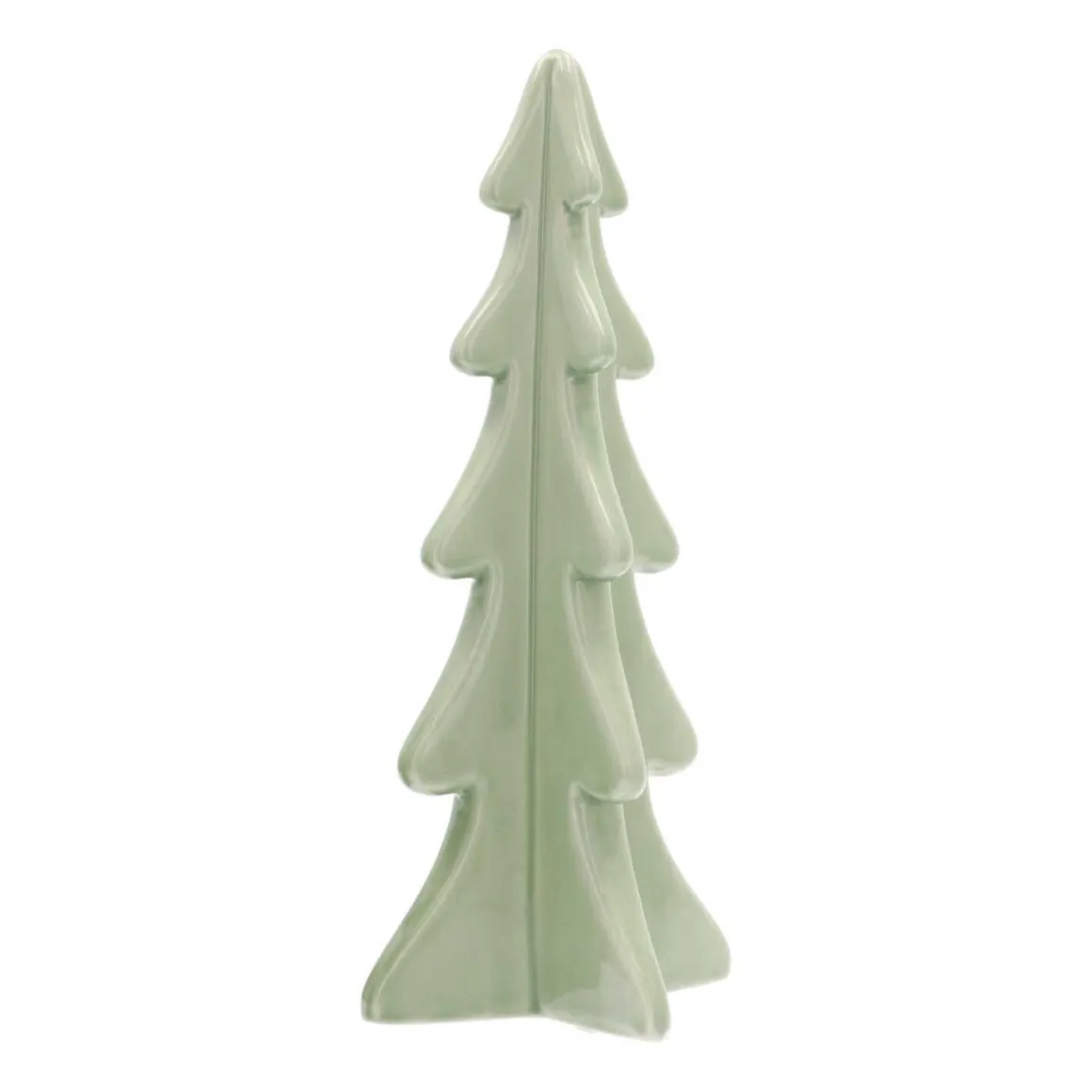 3D Porcelain Christmas Tree | Mintgreen | 28 Cm