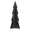 3D Porcelain Christmas Tree | Black | 22 Cm