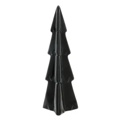 3D Porcelain Christmas Tree | Black | 22 Cm