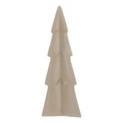 3D Porcelain Christmas Tree | Taupe | 22 Cm