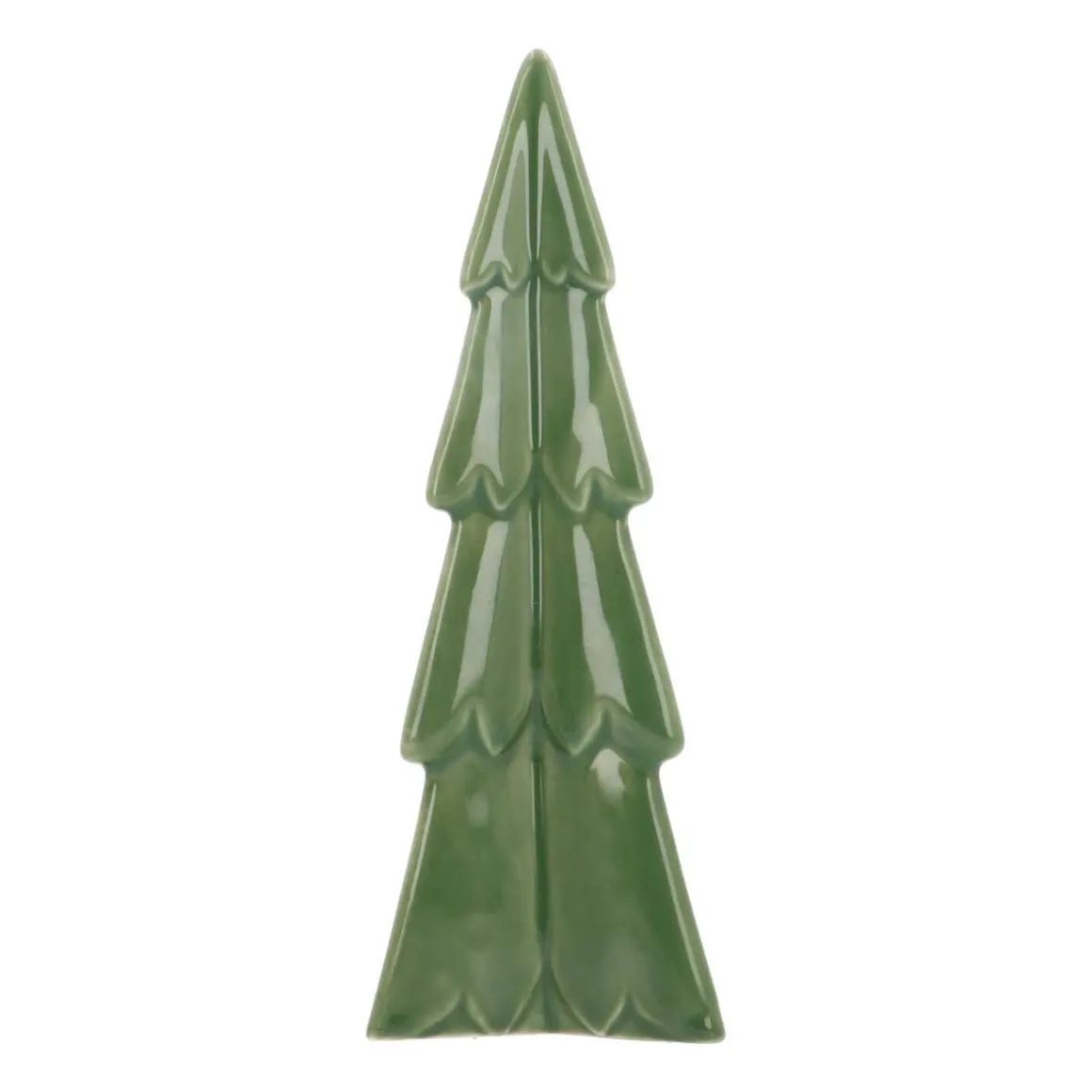 3D Porcelain Christmas Tree | Green | 22 Cm