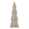 3D Porcelain Christmas Tree | Taupe | 28 Cm