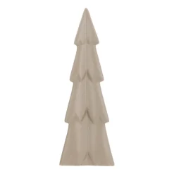 3D Porcelain Christmas Tree | Taupe | 28 Cm