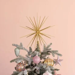3D Star Tree Topper | DIY | Gold | Shatterproof | 35cm