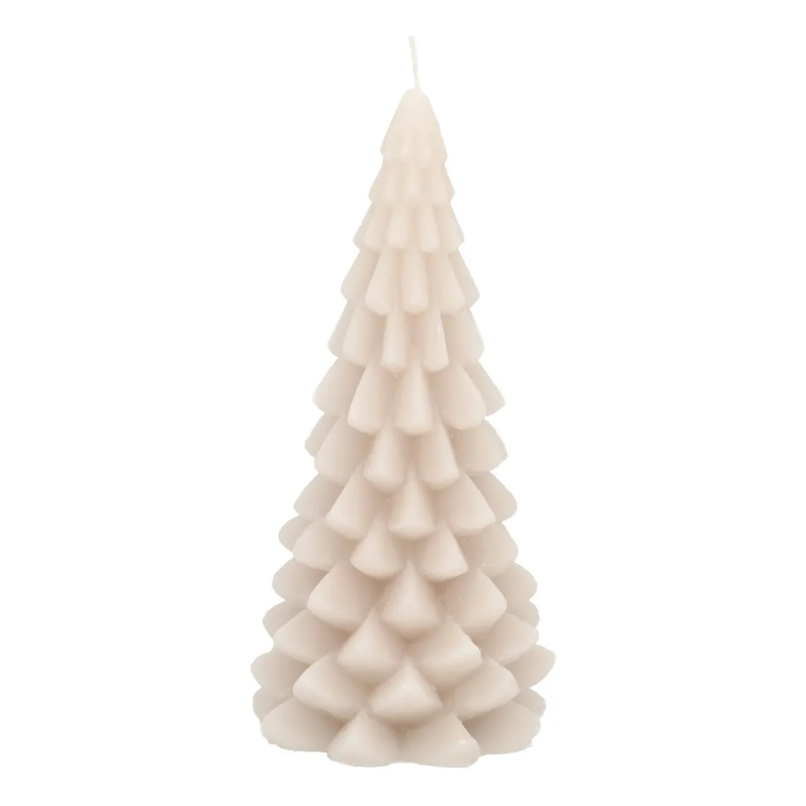 3D Taupe Christmas Tree Candle