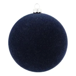 Dark Blue Velvet Unbreakable Christmas Bauble