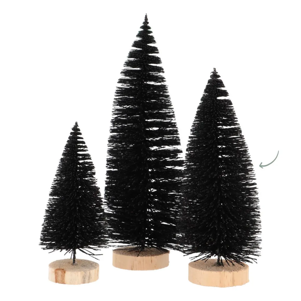 Deco Christmas Tree 20cm Black
