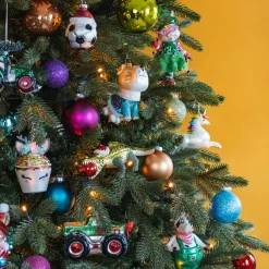 Detailed Cow Ornament In Dungarees