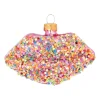 Disco Pink Lips Ornament With Sparkles