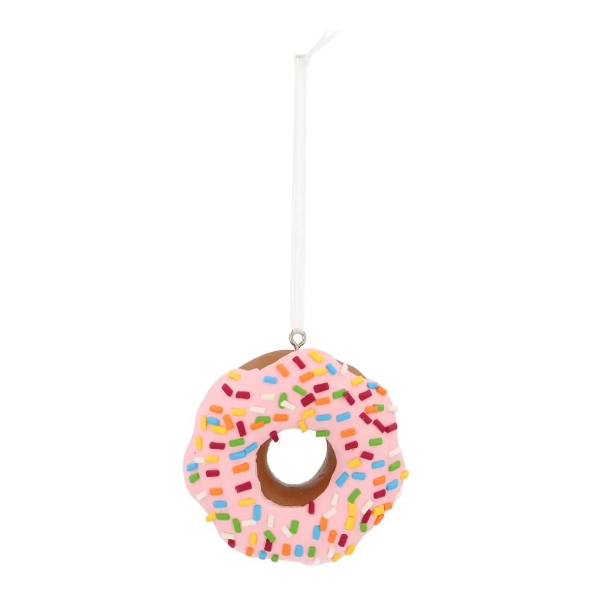 Donut Christmas Ornament | Pink | Handmade | 7 Cm
