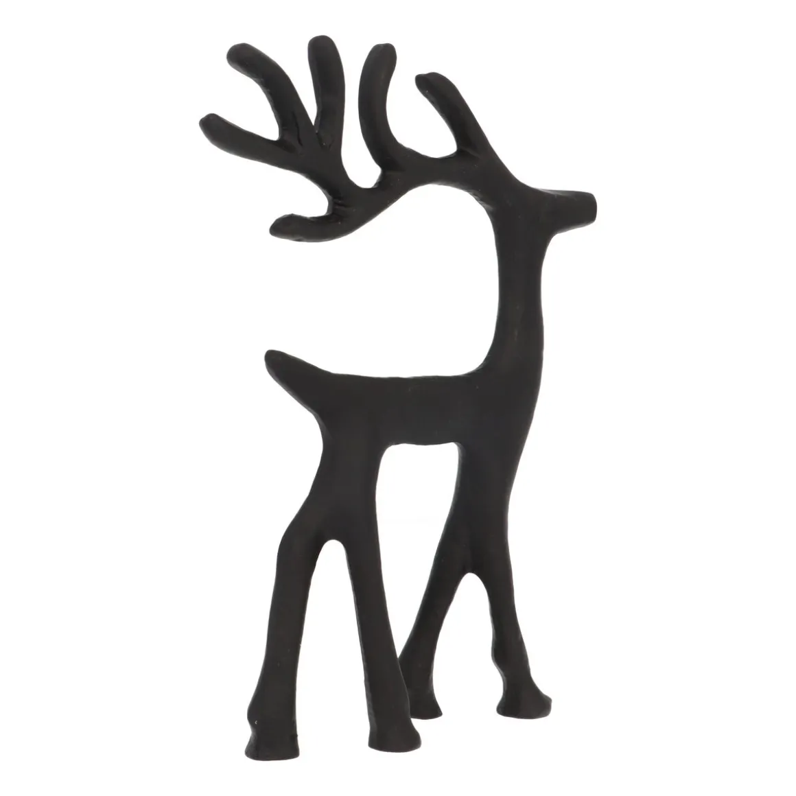 Elegant Black Reindeer With Head Up