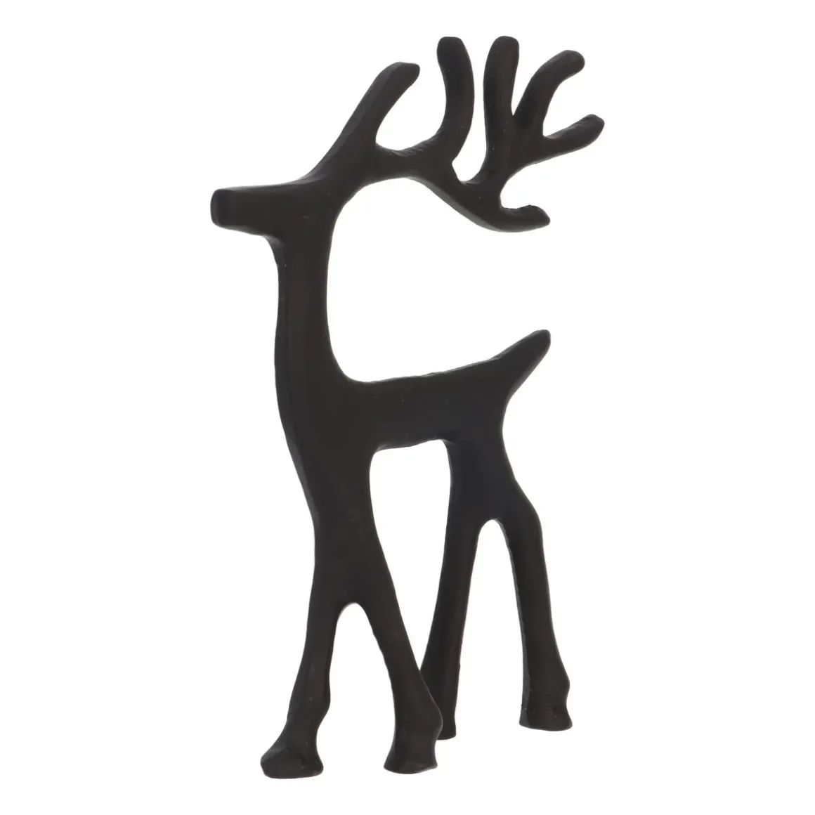 Elegant Black Reindeer With Head Up