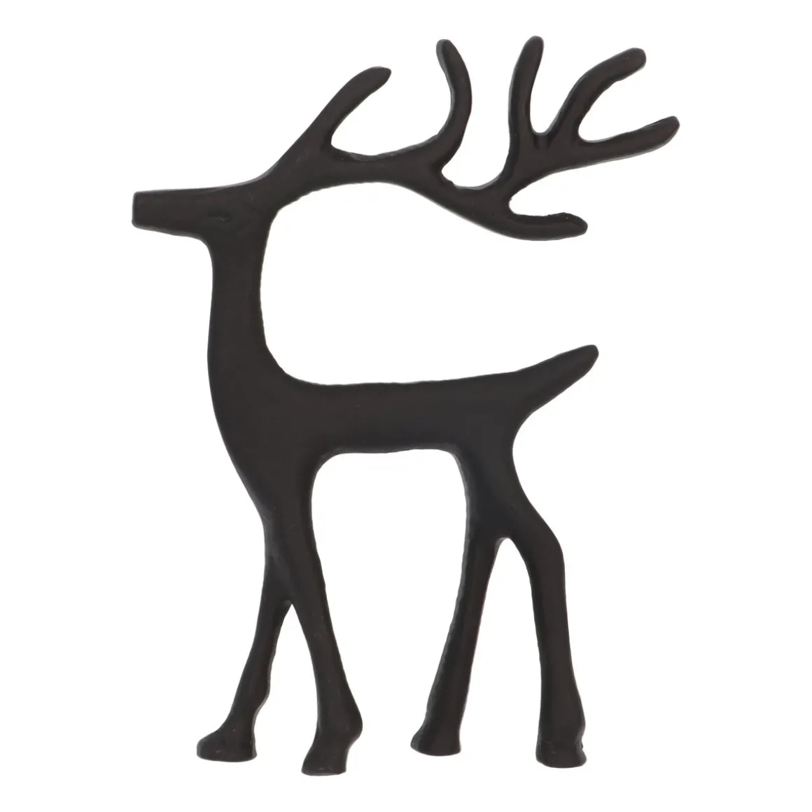 Elegant Black Reindeer With Head Up