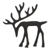 Elegant Black Reindeer With Head Down