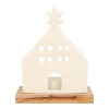 Elegant White House With Tealight Holder
