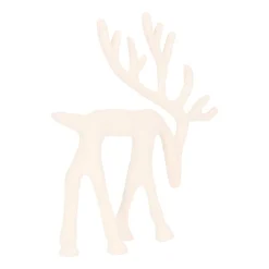 Elegant White Reindeer With Head Down