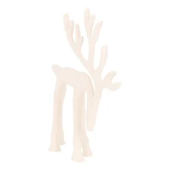Elegant White Reindeer With Head Down