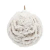 Faux Fur Bauble 8cm Brown Grey