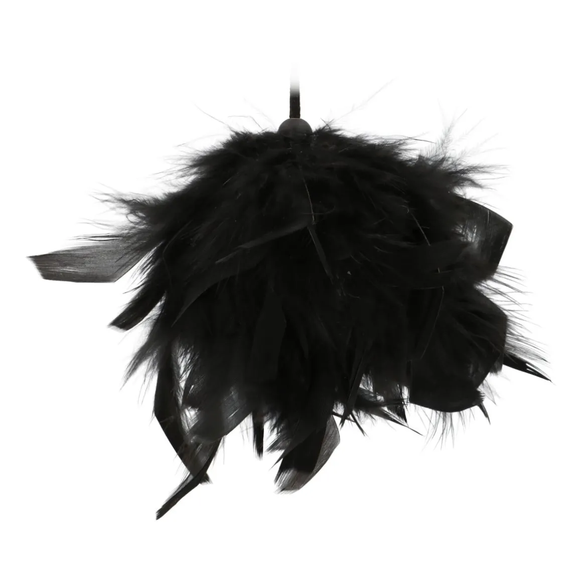Feather Bauble 8cm Black