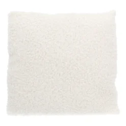 Fresh White Teddy Throw Pillow