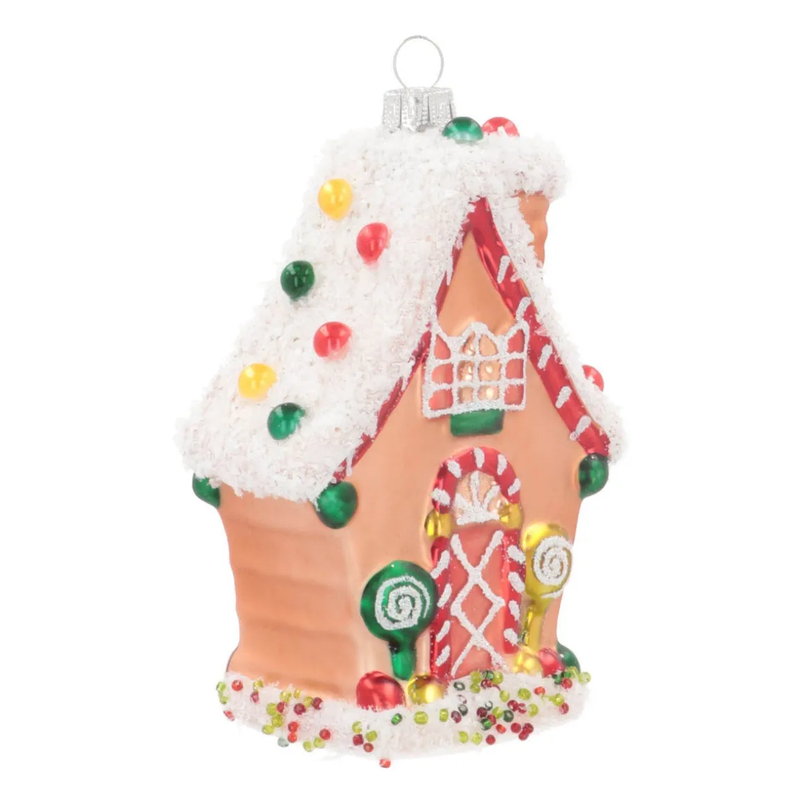 Gingerbread House Christmas Ornament | Glass | Multi | 12cm