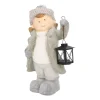 Girl With Lantern Magnesia 40,5cm Grey