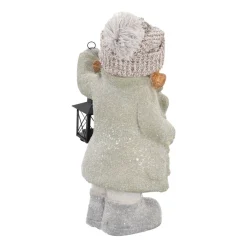 Girl With Lantern Magnesia 40,5cm Grey
