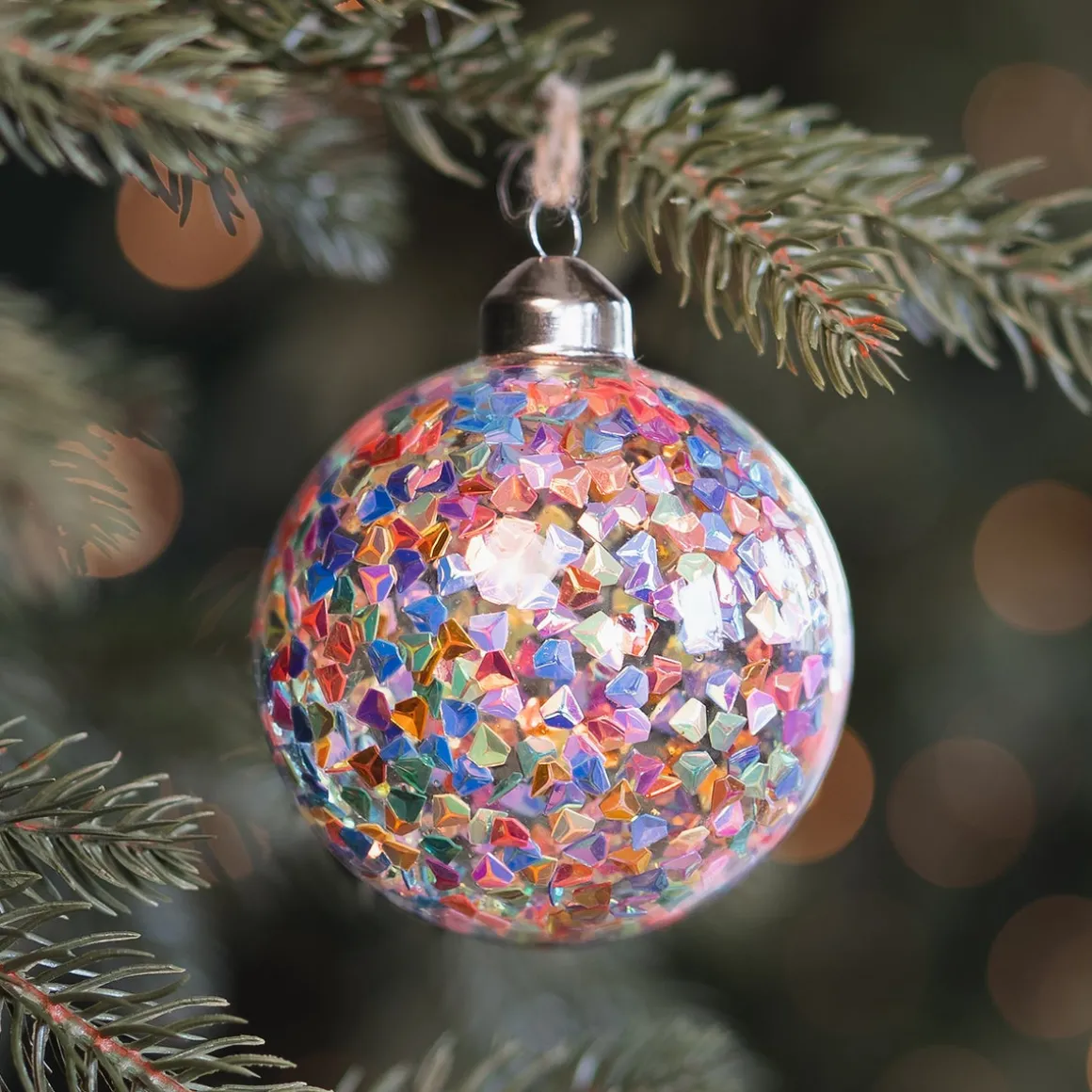 Glass Bauble Confetti | Multicolour | 8 Cm