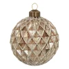 Glass Bauble Diamonds | Bronze | 8 Cm