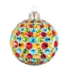 Glass Bauble Honeycombs | Multicolour | 8 Cm