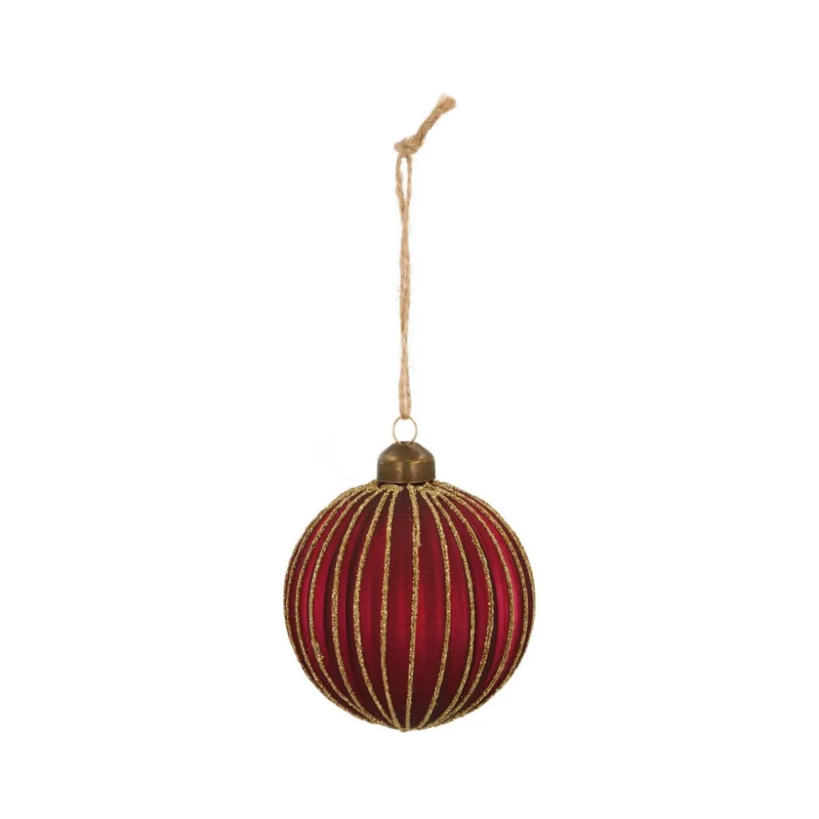 Glass Bauble Lampion | Berry | 8 Cm