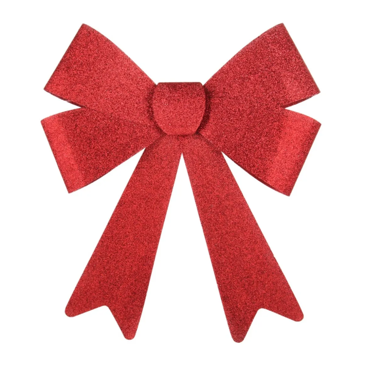 Glitter Christmas Bow 35cm Christmas Red