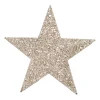Glitter Christmas Star 11cm Champagne
