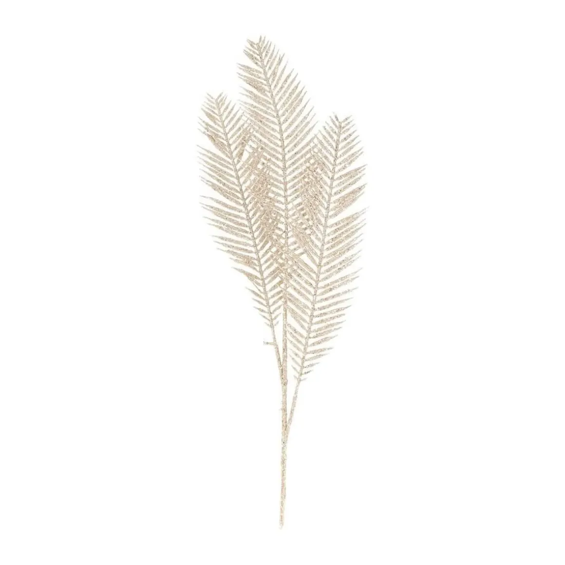 Glitter Leaf Branches Champagne 70 Cm