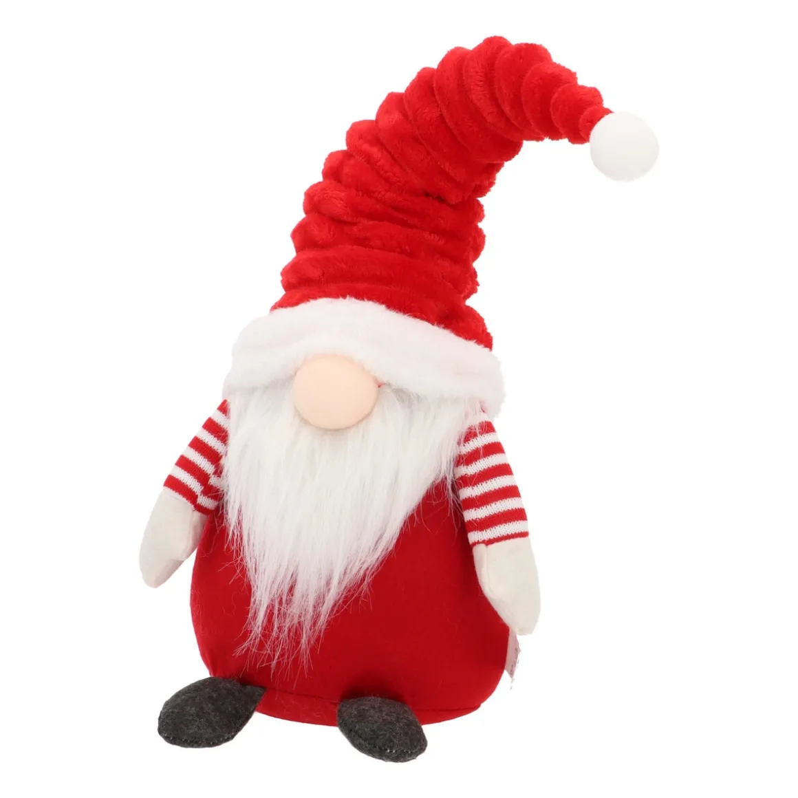 Gnome In Red Outfit With Bendable LED Hat