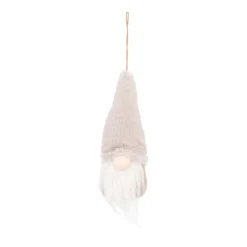 Gnome Ornament | Taupe | Fabric | 20cm