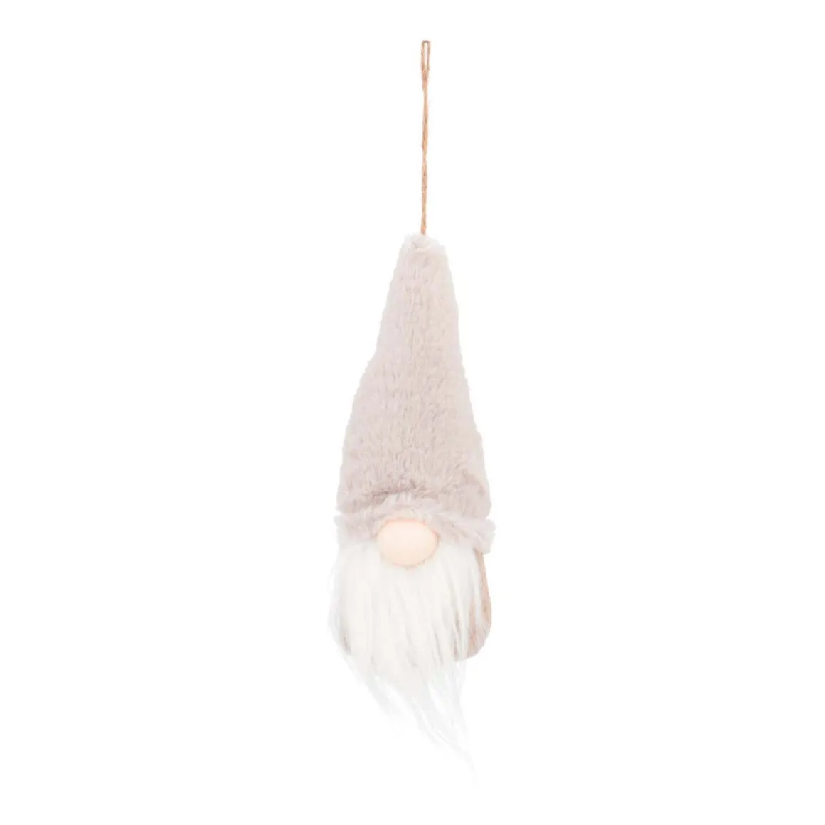 Gnome Ornament | Taupe | Fabric | 20cm