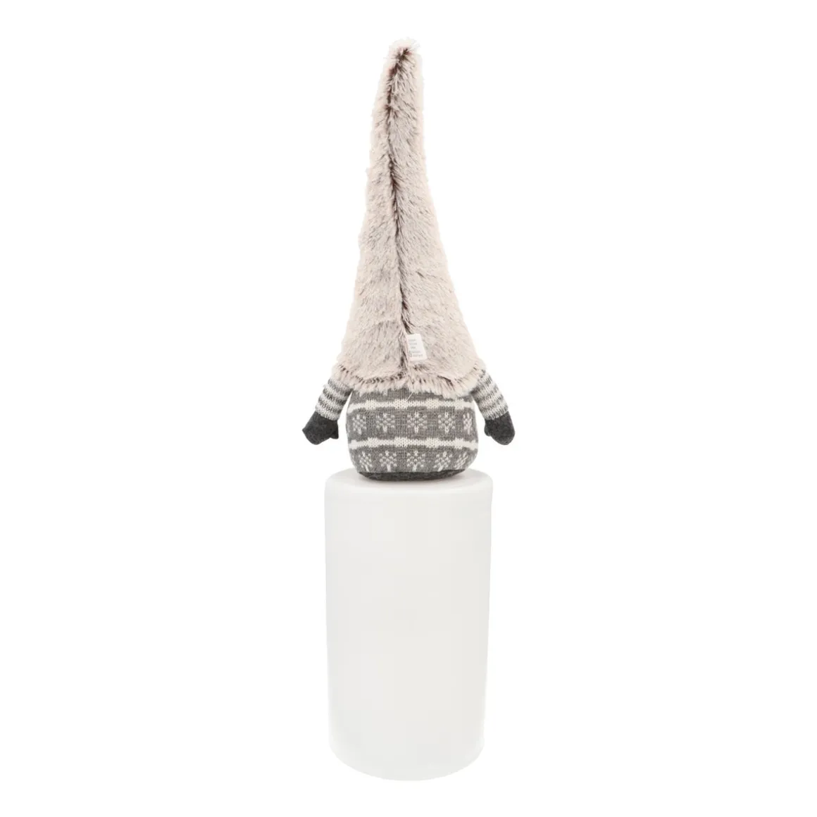 Gnome With Floppy Legs And Grey Hat With Heart 40cm