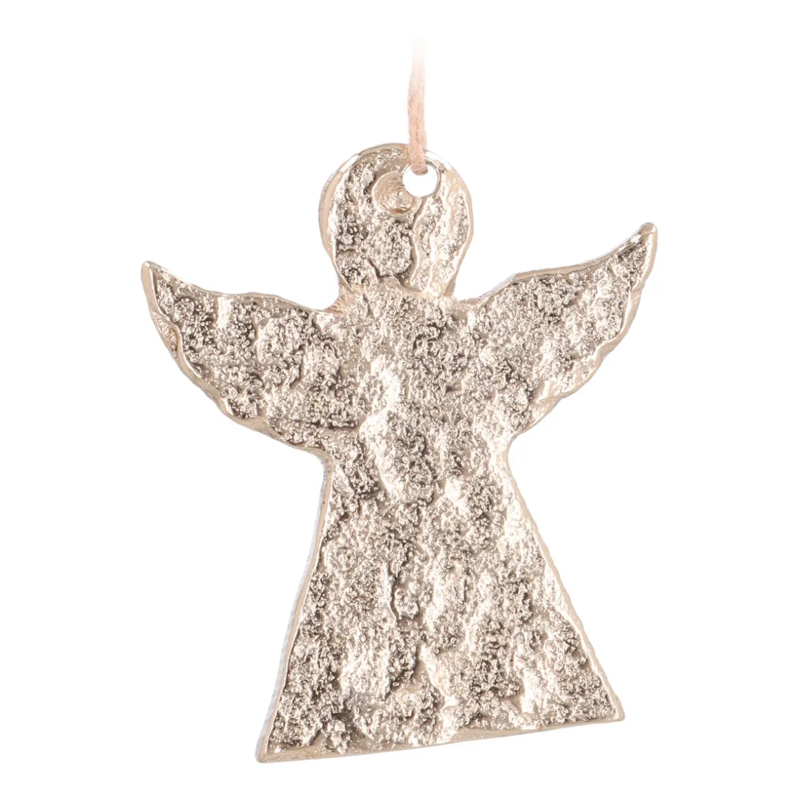 Gold Aluminum Angel Ornament