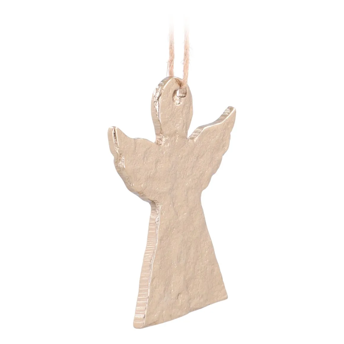 Gold Aluminum Angel Ornament