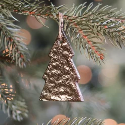 Gold Aluminum Christmas Tree Ornament