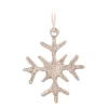 Gold Aluminum Snowflake Christmas Ornament