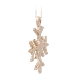 Gold Aluminum Snowflake Christmas Ornament
